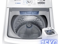 Máquina de Lavar Electrolux 15kg Branca Essential Care com Cesto Inox e Jet&Clean (LED15)