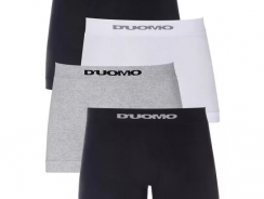 Kit 4 Cuecas Boxer Sem Costura Algodão, Duomo, Masculino