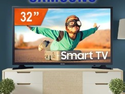 Smart TV LED 32″ HD Samsung UN32T4300AGXZD – Wifi, HDMI, USB