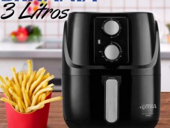 Fritadeira Air Fryer Sem Óleo Britânia Bella Cuccina BCFR02P 3L, 1300W, Antiaderente, Preto – 63801082