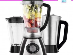 Liquidificador Philco Triple Inox 4 Velocidades – 900W com 3 Copos