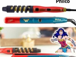 Kit Philco Cacheador e Prancha Mulher Maravilha – Bivolt