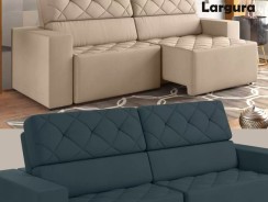 Sofá Retrátil Reclinável 4 Lugares Suede Veludo – Jacarta BestHouse