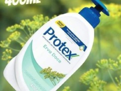 Sabonete Líquido Antibacteriano para as Mãos Protex Erva Doce 400ml