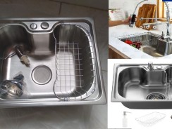 – Cuba para cozinha gourmet pia aço inox com acessórios Nawa 50×40 cm pingoo.casa –