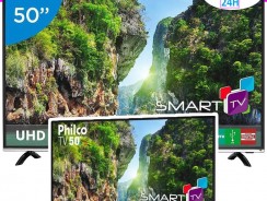 Smart TV LED 50″ Philco PTV50D60SA FULL HD Conversor Digital Integrado 2 HDMI 2 USB Wi-Fi