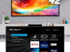 Smart TV LED 42″ Full HD Philco PTV42G52RCF com WiFi, HDMI, USB e Processador Quad-core