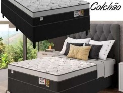 Cama Box Casal (Box + Colchão) – Plumatex Molas Ensacadas Alfa-.