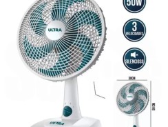 -Ventilador de Mesa e Parede Ultra V-30B-6P – 30cm 3 Velocidades