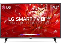 Smart TV LG 43″ Full HD 43LM6370 WiFi Bluetooth HDR ThinQAI compatível com Inteligência Artificial Bivolt