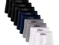 Kit 10 Cueca Boxer Zorba 781 Original Em Algodão Sem Costura