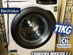 Máquina de Lavar Frontal 11kg Electrolux Premium Care Inverter com Água Quente/Vapor (LFE11)