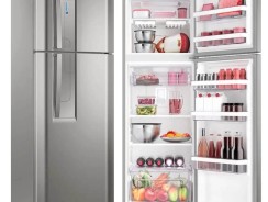 Geladeira/Refrigerador Top Freezer cor Inox 382L – Electrolux