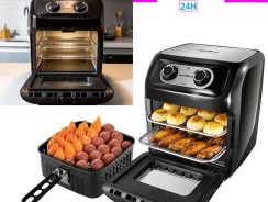 Fritadeira Air Fryer Oven Bfr2300p 3 Em 1 Preta Britânia 220v