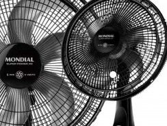 Ventilador de Mesa 40cm Mondial Super Power VSP-40-B 6 Pás 3 Velocidades