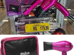 Kit Travel Shine Rosa Philco – Prancha + Secador