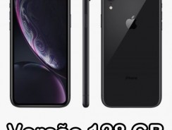 iPhone XR Apple 128GB Preto 4G Tela 6,1” Retina – Câmera 12MP + Selfie 7MP iOS 12 Proc. Chip A12