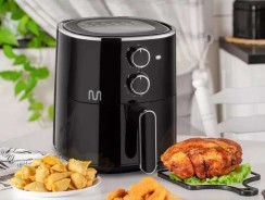 Fritadeira Elétrica sem óleo Air Fryer 3,5L 1500W  Preta Multi – GO211