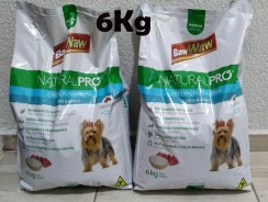 Ração Baw Waw Natural Pro para cães raças pequenas sabor Carne e Arroz – 6kg