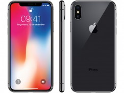 iPhone X Apple 256GB 4G Tela 5,8” – Retina Câm 12MP + Selfie 7MP iOS 11 Proc. Chip A11