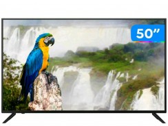 Smart TV 4K HQLED 50” JVC LT-50MB708 Android – Wi-Fi Bluetooth HDR 4 HDMI 3 USB