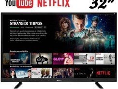 Smart TV LED 32″ Philco PTV32E21DSWN HD com Conversor Digital 3 HDMI 2 USB Digital Wi-Fi Netflix – Preta