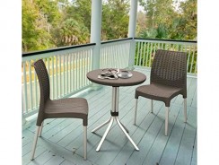 Mesa com 2 Cadeiras Chelsea Patio Set Keter Marrom