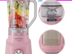 Liquidificador Britânia Diamante 800 Rosa 1050W