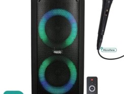 Caixa de Som Acústica Amplificada Moob 400W com Bluetooth TWS, Microfone, USB e Entrada de Guitarra