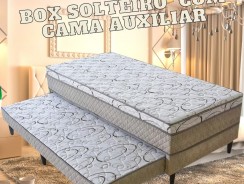 Cama Box Solteiro Umaflex com Cama Auxiliar – 44x188x88cm Atenas