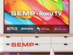 Smart TV Semp LED 43 Polegadas Full HD Wi-Fi HDMI USB Roku 43R6500