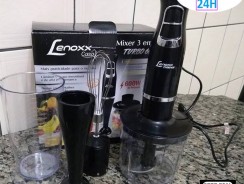 Mixer Lenoxx 3 em 1 Preto 600W – PMX 403 2 Velocidades