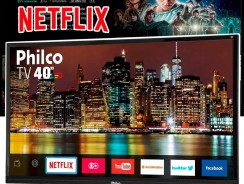 Smart TV LED 40″ Philco PTV40E21DSWN FULL HD com Conversor Digital 2 HDMI 2 USB Wi-Fi Netflix – Preta