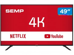 Smart TV 4K LED 49” Semp SK6000 Wi-Fi – Conversor Digital 3 HDMI