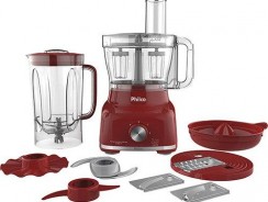 Multiprocessador de Alimentos Philco 9 em 1 PMP1600V com 1400W – Vermelho