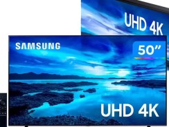 Smart TV 50” Crystal 4K Samsung 50AU7700 – Wi-Fi Bluetooth HDR Alexa Built in 3 HDMI 1 USB