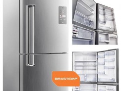 Geladeira Brastemp Frost Free Inverse 573 litros cor Inox com Smart Bar – BRE80AK