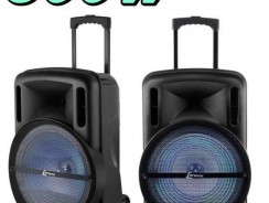 Caixa de Som Bluetooth Lenoxx CA 350 Amplificada – 500W USB Woofer