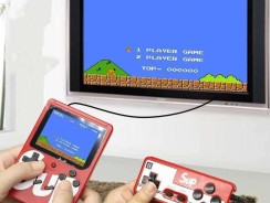 Mini Vídeo Game Retro Clássico 400 Jogos 2 Player Com Controle,Para crianças lcd colorido