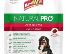 Ração Baw Waw Natural Pro para cães adultos sabor Carne e Arroz – 10,1kg