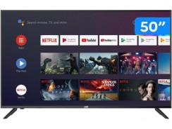 Smart TV 4K DLED 50” JVC LT-50MB508 Android – Wi-Fi Bluetooth HDR 4 HDMI 3 USB