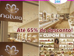 Natura: Cupom Dezembro 15% + Seleção com Produtos até 65%