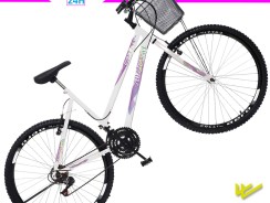 Bicicleta Aro 26 Colli Cazelle Allegra City Freio V-Brake de Aço 18 Marchas