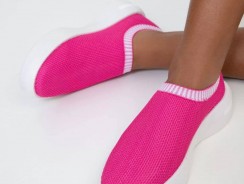 TÊNIS KNIT LISO VIZZANO ROSA