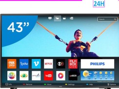 Smart TV LED 43” Philips Full HD 43PFG5813/78 – Conversor Digital Wi-Fi 2 HDMI 2 USB