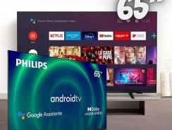 Smart Tv 65 Uhd 4K Philips 65Pug7406, Android Tv, Hdr10+, Dolby Vision, Dolby Atmos, Bluetooth Preto