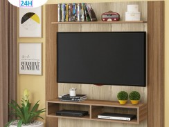 Painel para TV até 50” Arizona 1 Prateleira – 2 Nichos Madesa