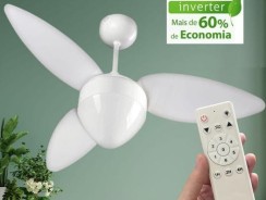 Ventisol Ventilador de teto aires INVERTER com controle remoto bivolt –