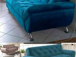 Sofá 3 Lugares Revestimento Suede Larissa Style – Linoforte