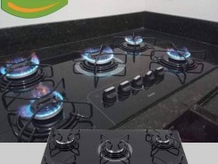 Cooktop 5 Bocas Consul Preto a Gás GLP – Acendimento Superautomático Facilite CD075 AE